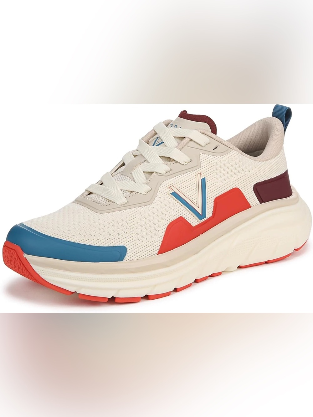 Vionic Walk Max Ivory Multi Lace Up Sneaker Shoe Women's US sizes 12M NWOB